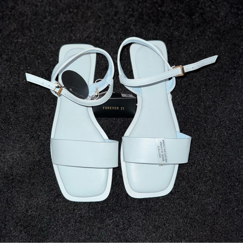 Forever 21 Blue Sandals Minimalist Design